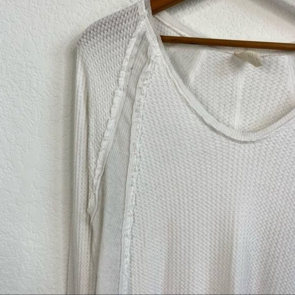 We the Free Free People Catalina Thermal Long Sleeve Waffle Top - Picture 3 of 9